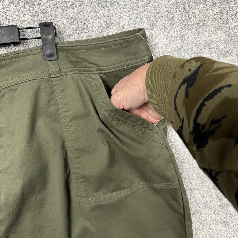 CJ Banks Skirt Women 24W Plus Green Lagenlook Gorpcore Y2K Utility Safari Twill - Picture 7 of 16